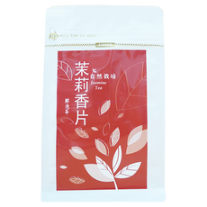 御茗園 鮮泡茶 茉莉香片茶 三角茶包, 茶香芬芳撲鼻, 熱泡冷泡不苦澀, 3g, 12包, 1袋