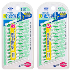 Shallop 刷樂 牙間刷超極細 SSS, 0.7mm, 12支, 2組