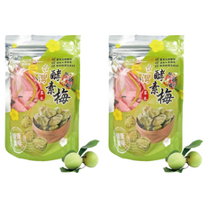 晨一 阿蜂師 台灣酵素梅, 200g, 富含天然纖維, 添加水果酵素, 綠茶粉兒茶素多多, 2袋