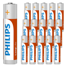 PHILIPS 飛利浦 碳鋅3號電池, 16個, 1組