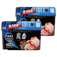 KOKUBO 小久保 炭番冰箱脫臭劑，200g，日本製造，強力脫臭, 2盒