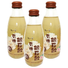 羅董 台灣在地有機銀耳飲 245毫升 - 無添加香料及食品添加物, 245ml, 3瓶