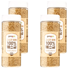 gomgom 熟白芝麻粒 100g 罐裝, 4罐