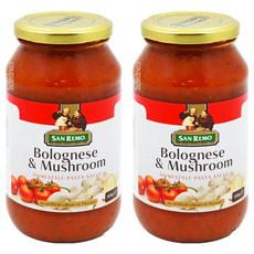 SAN REMO 聖雷蒙 Bolognese & Mushroom 頂級麵醬, 500g, 2罐
