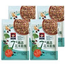 QUAKER 桂格 免浸泡7+纖蔬花米穀飯, 650g, 4包
