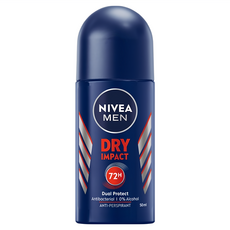 NIVEA 妮維雅 男士止汗爽身乳液 乾適活力, 50ml, 1瓶