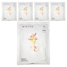 BODY GOALS 白奶昔 蘋果牛奶, 5g纖維, 120 KCAL, 30g, 5包