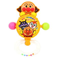 ANPANMAN 麵包超人 喀噠喀噠 嬰兒小鼓, 搖晃敲打發出聲響, 刺激手部發育