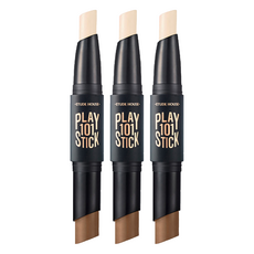 ETUDE 筆筆皆飾101雙頭輪廓修容棒 6g, 02 陽光膚色, 3支