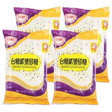 台糖 貳號砂糖 500g, 無添加化學物，適合烘焙與料理, 4包