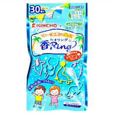 KINCHO 金鳥 造型防蚊環, 30入, 天然精油配合, 驅蚊蟲, 藍色, 1包
