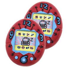 BANDAI CreerBeaute Tamagocti 唇頰膏 Magenta電子寵物造型, 水蜜桃粉紅, 2個