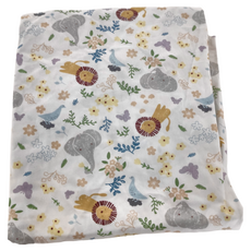 環安 HABABY 好好眠嬰兒床包, 小獅小象圖案, 130cm*70cm, 適用120 x 60~70cm床型, 小獅小象