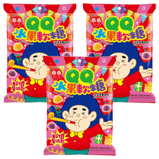 乖乖 QQ水果軟糖經濟包 綜合水果口味，大人小孩都愛的超人氣軟糖, 190g, 3袋