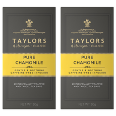 TAYLORS 泰勒茶 清新洋甘菊茶 1.5g*20包*2盒裝，無咖啡因，德國原產，舒緩身心，幫助入眠, 2盒