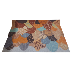 ROYALLIN 蘿林嚴選 森林刮泥地墊, 60*90 cm, 塑膠/聚酯纖維/刮泥, 60 x 90cm, 繽紛世界