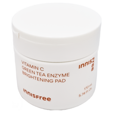 INNISFREE 維他命C亮白化妝棉片, 含有維生素C淨亮精華, 改善暗沉, 均勻膚色, 讓肌膚煥發光彩, 60片, 2罐