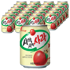 LOTTE 樂天 蘋果汁禮盒, 韓國原裝進口, 238ml, 24罐