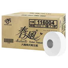 春風 大捲筒衛生紙 800g, 12捲, 2組