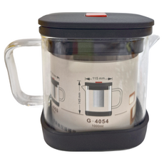 優得 俠客品茶壺 1000ml, 直火加熱，容易清洗，安全健康，多種用途, G-4053, 600ml, 1個