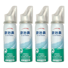 歐治鼻 海水鼻用噴霧器, 天然等滲壓海水溶液, 4瓶