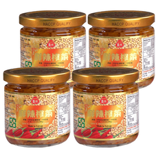 合記貴州 鮮辣榨菜 200公克，台灣製造，HACCP認證, 200g, 4罐