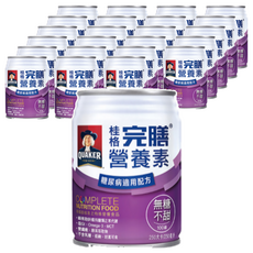 QUAKER 桂格 完膳 100鉻糖尿病 無糖配方, 250ml, 24罐