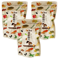 元氣家 香菇脆片, 嚴選新鮮香菇製成, 富含膳食纖維, 無添加色素, 無添加人工香料及防腐劑, 100g, 3包