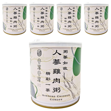 GULIUGULIU 谷溜谷溜 人蔘雞肉粥, 300g, 5罐
