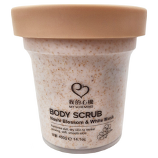 MY SCHEMING 我的心機 水梨花白麝香 淨嫩身體去角質, 400g, 3罐