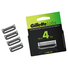 Gillette 吉列 Labs 極光系列 刮鬍刀頭 Set 4, 奈米級5層漸進式刀片, 4個裝, 1盒