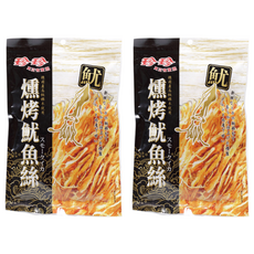 珍珍 燻烤魷魚絲, 75g, 2包