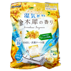 Hakugen Earth 白元 衣物芳香除濕包 金木犀，12入，適用於抽屜與衣物收納箱，含防霉劑, 312g, 1組