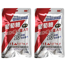 勁元素 加鹽葡萄糖, 10秒快速溶解, 20公克/包, 10顆, 2g, 2包
