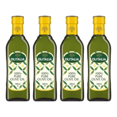 OLITALIA 奧利塔 純橄欖油，100% PURE，500毫升，原裝進口, 500ml, 4瓶