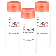 MINON 蜜濃 敏弱潤澤酵素洗顏粉, 9種保潤氨基酸, 2種清透氨基酸, 敏感肌乾燥肌適用, 35g, 3瓶