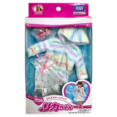 TAKARA TOMY Licca 莉卡娃娃 毛絨繽紛室內服裝組 LW-06, 1盒