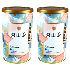 龍源茶品 梨山尚青傳統揉捻 高山烏龍茶葉 2罐 Set, 台灣原產好茶, 茶湯鵝黃清澈, 清香風味, 150g