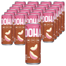 OOHA 氣泡飲 水蜜桃烏龍茶, 330ml, 24罐