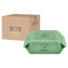 Bebeen嬰兒濕紙巾補充包，EWG 1級成分，100張x10包, 100張, 10包