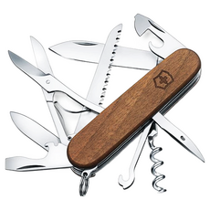 VICTORINOX 瑞士維氏 核桃木獵人 Huntsman 13用瑞士刀 91mm 多功能瑞士刀, 1個