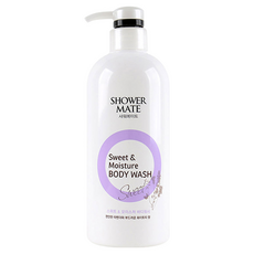 Shower mate 香甜保濕沐浴乳 白茶香 750ml, 1瓶