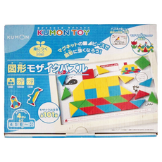 KUMON 馬賽克圖形拼圖 - 磁鐵積木, 4歲以上適用, 1盒, Multi-color