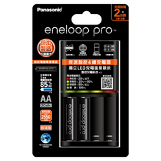 Panasonic eneloop 台灣公司貨 疾速智控4槽充電組 K-KJ55HC20TW 最高電池容量2550mAh, 1組