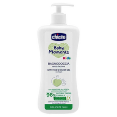 Chicco Kids寶貝桃果萃取沐浴露, 自然果香, 溫和不刺激, 0歲以上適用, 500ml, 1瓶