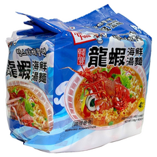 KORMOSA 韓寶 龍蝦海鮮麵 Set, 活跳龍蝦與多種海鮮熬製湯頭, 彈牙麵條Q彈, 4包
