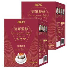 UCC 冠軍監修 蜜漬醇香濾掛式咖啡，風味: 梅子、龍眼乾、青茶, 10g, 10包, 2盒
