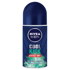 NIVEA 妮維雅 男士止汗爽身乳液 瞬間酷涼系列 激爽制汗 COOL KICK, EXTRA DRY, 48H止汗抑味, 柑橘, 50ml, 1瓶