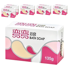 美琪 彎彎香皂, 135g, 經典沐浴選擇, 圓弧皂型設計, 馥郁清香, 持久耐用, 不易軟化, 台灣製造, 6個