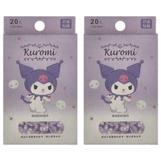ONEDER 旺達棉品 Kuromi 醫療用黏性膠帶及黏性繃帶 7.2cmx1.9cm 20入, 7.2 x 1.9cm, 20片, 2盒